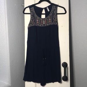 Navy blue romper